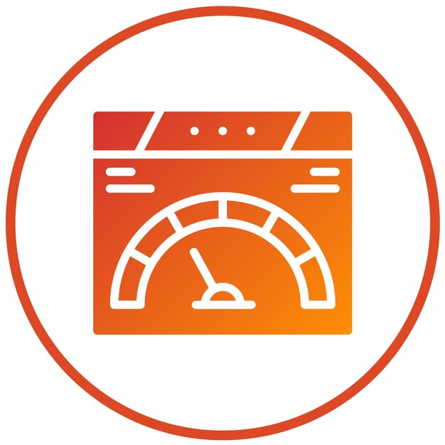 Estilo del icono de rendimiento del diseño vectorial