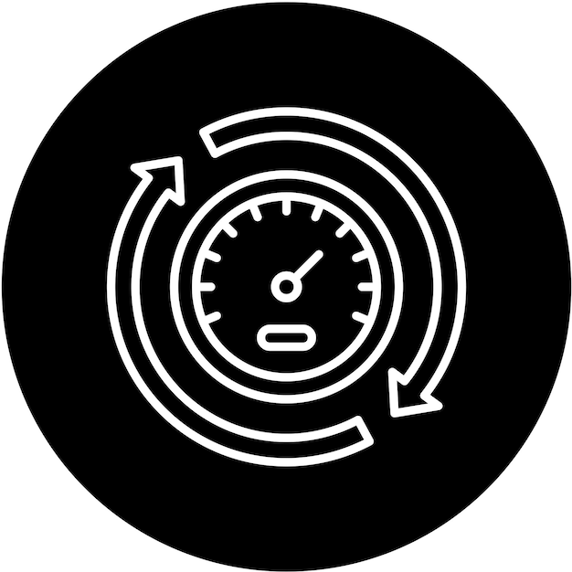 Estilo del icono de rendimiento del diseño vectorial