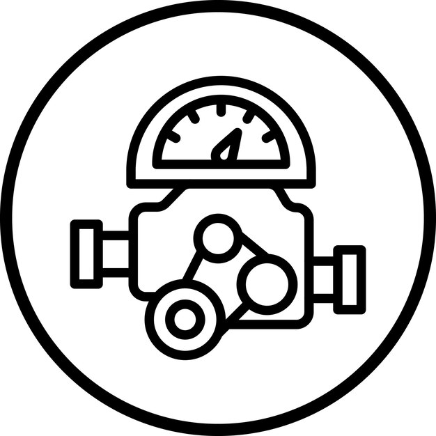Estilo del icono de rendimiento del motor