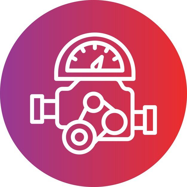Estilo del icono de rendimiento del motor