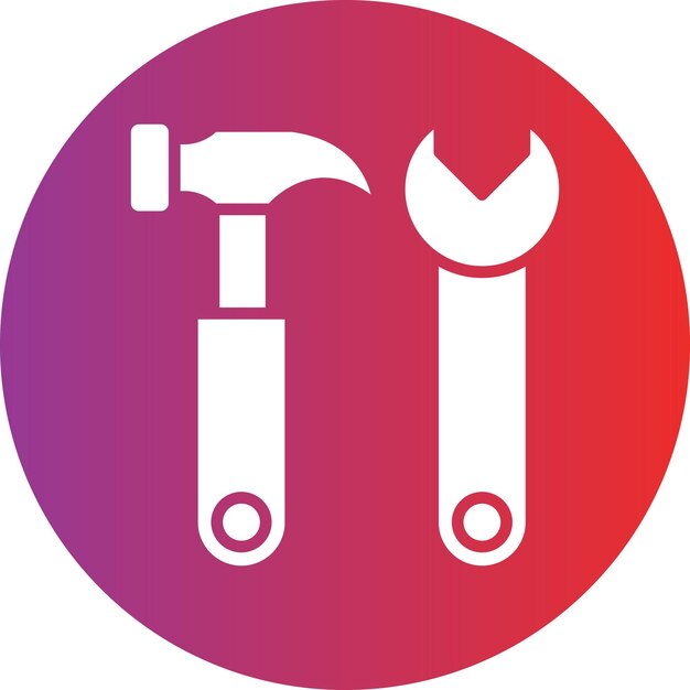 Estilo del icono de reparación del diseño vectorial
