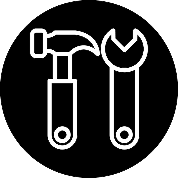 Estilo del icono de reparación del diseño vectorial