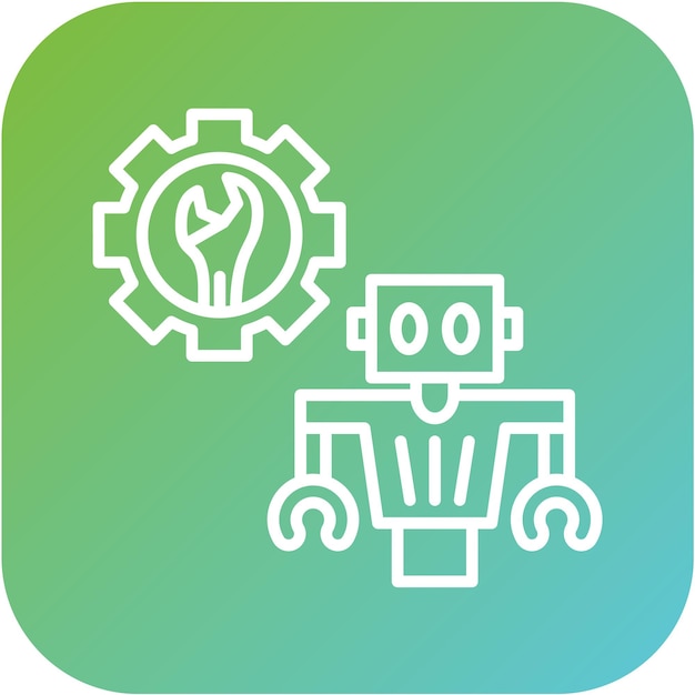 Estilo del icono de reparación del diseño vectorial