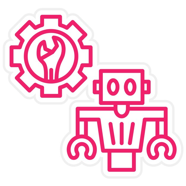 Estilo del icono de reparación del diseño vectorial