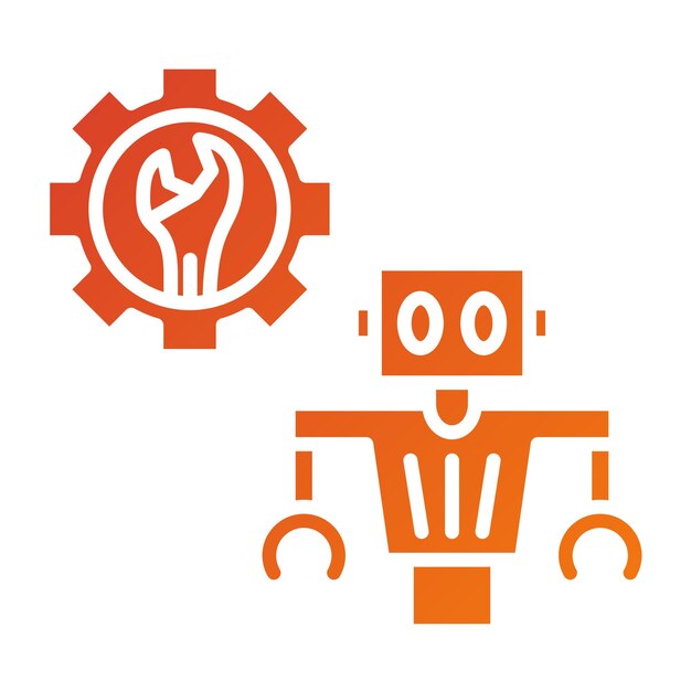 Estilo del icono de reparación del diseño vectorial