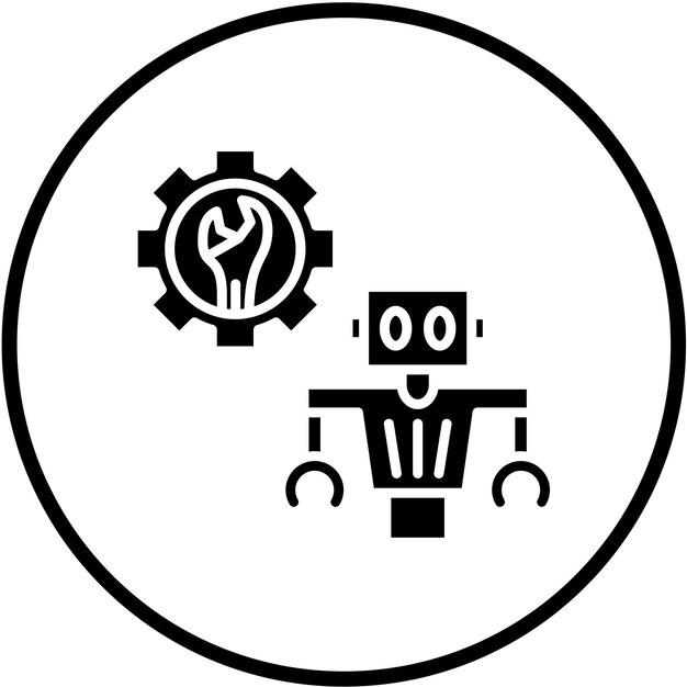Estilo del icono de reparación del diseño vectorial
