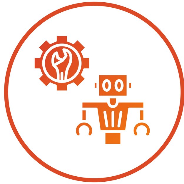 Estilo del icono de reparación del diseño vectorial