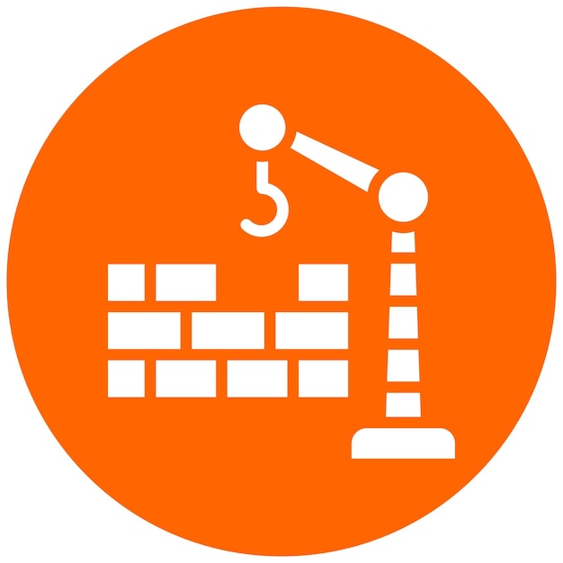 Estilo de icono de reparación de la fundación de diseño vectorial