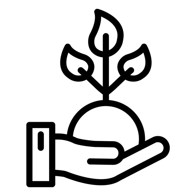 Estilo del icono de replantación de diseño vectorial
