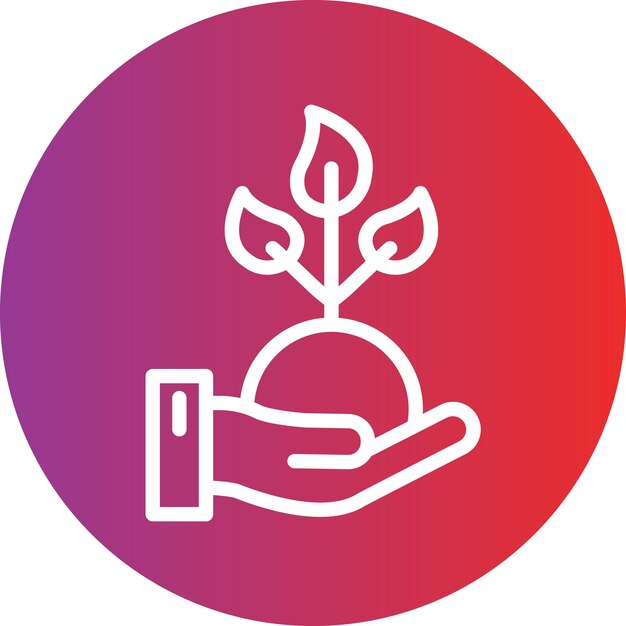 Estilo del icono de replantación de diseño vectorial