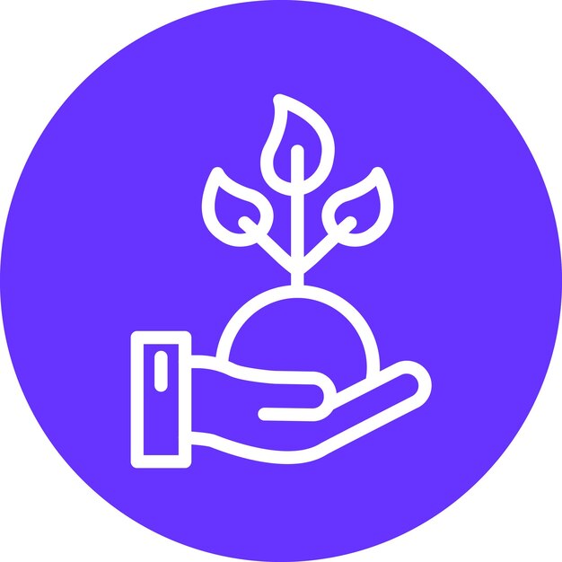 Vector estilo del icono de replantación de diseño vectorial