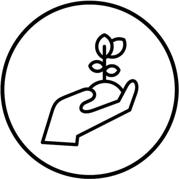 Estilo del icono de replantación de diseño vectorial