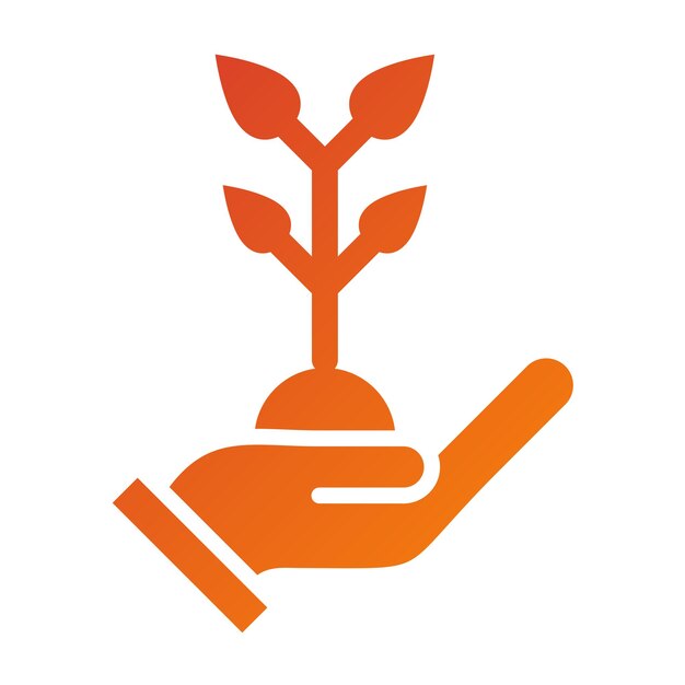 Estilo del icono de replantación de diseño vectorial