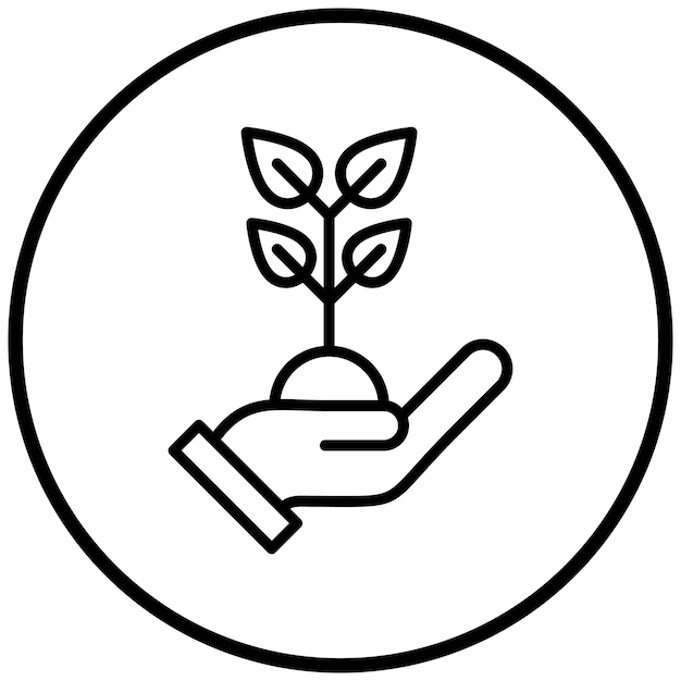 Estilo del icono de replantación de diseño vectorial