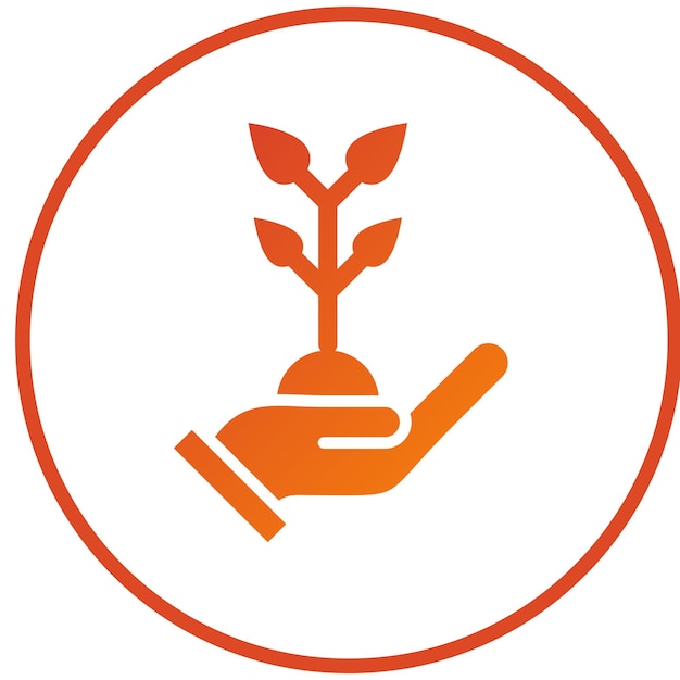 Estilo del icono de replantación de diseño vectorial
