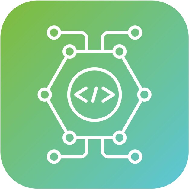 Estilo del icono de reprogramación de la célula de diseño vectorial