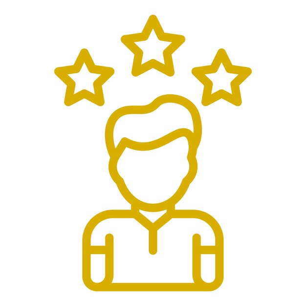Estilo del icono de la reputación del diseño vectorial