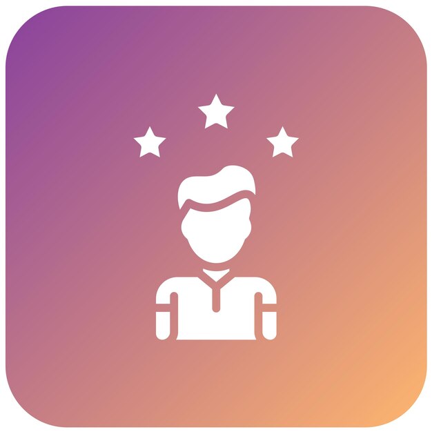 Estilo del icono de la reputación del diseño vectorial