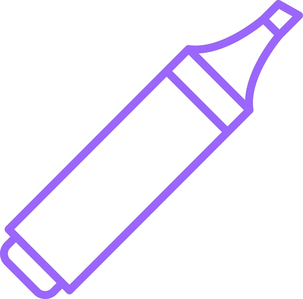 Estilo del icono de resaltador de diseño vectorial