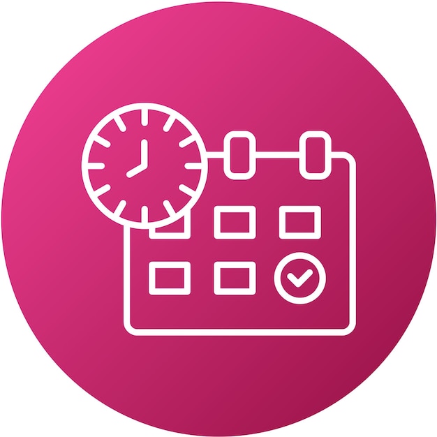Estilo del icono de reserva de diseño vectorial
