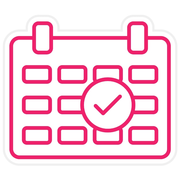 Estilo del icono de reserva de diseño vectorial