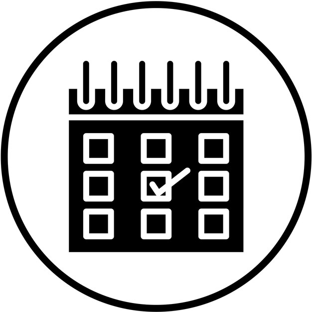Estilo del icono de reserva de diseño vectorial