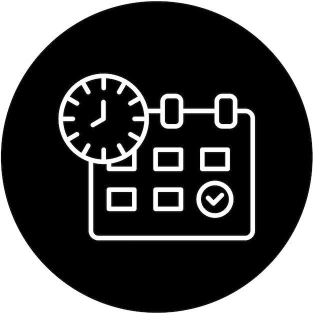 Estilo del icono de reserva de diseño vectorial