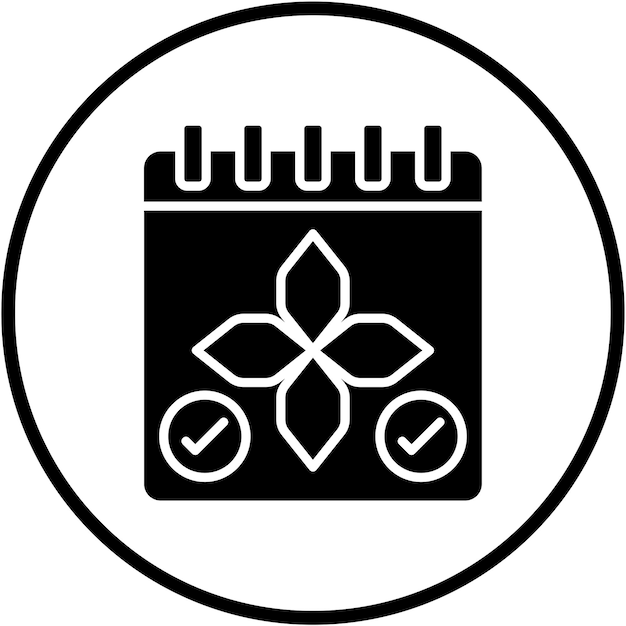 Estilo del icono de reserva del spa de diseño vectorial