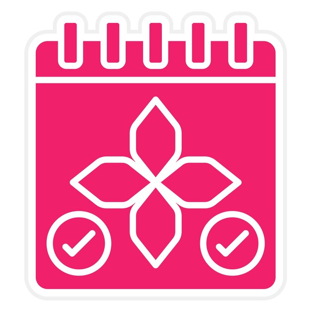 Estilo del icono de reserva del spa de diseño vectorial