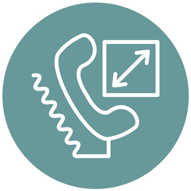 Estilo del icono de resolución de diseño vectorial