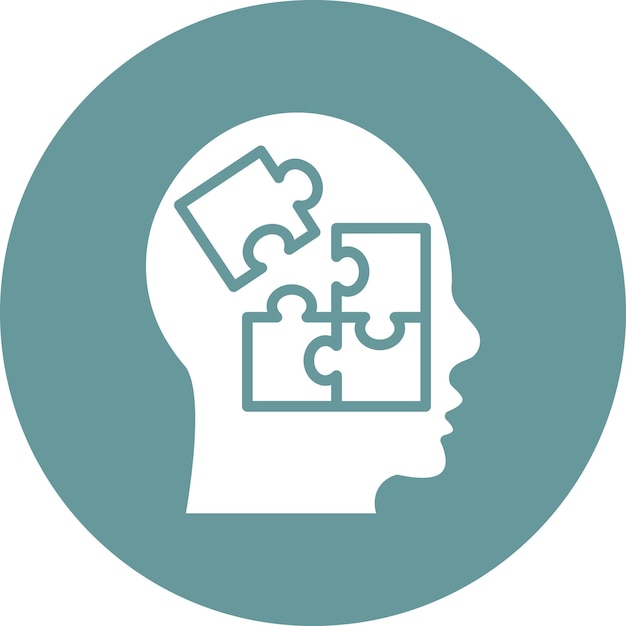 Estilo del icono de resolución de problemas de diseño vectorial