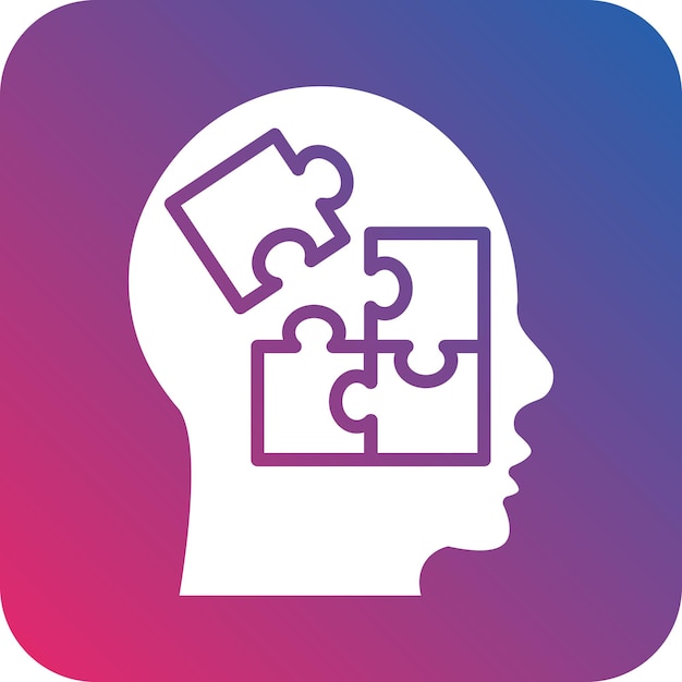Estilo del icono de resolución de problemas de diseño vectorial