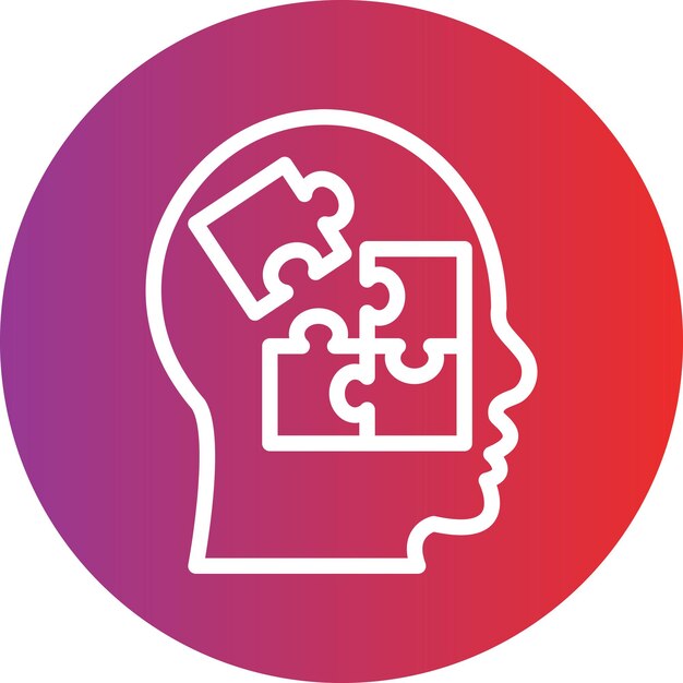 Estilo del icono de resolución de problemas de diseño vectorial
