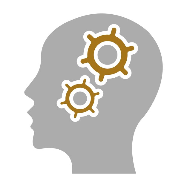 Estilo del icono de resolución de problemas de diseño vectorial