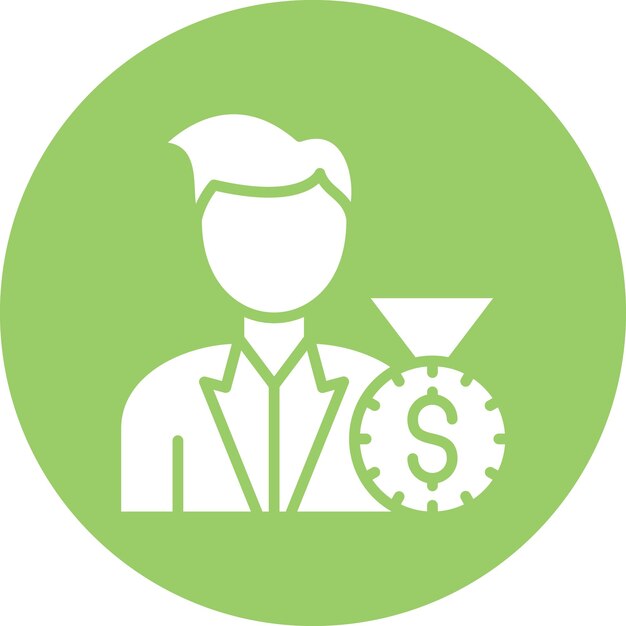 Estilo del icono del respaldo del diseño vectorial