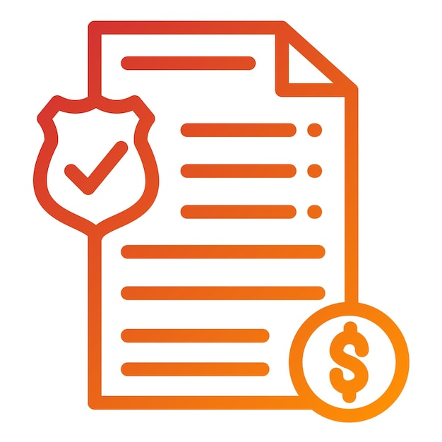 Estilo del icono de responsabilidad del diseño vectorial