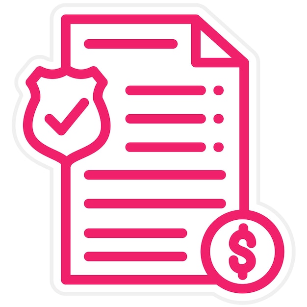Estilo del icono de responsabilidad del diseño vectorial