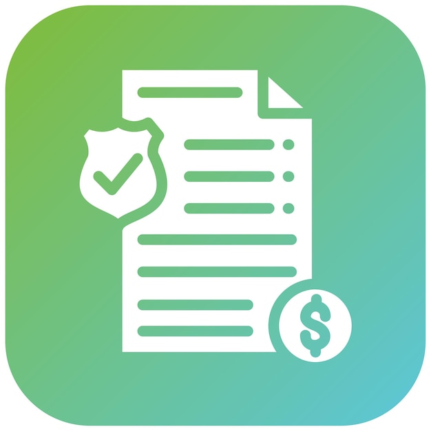 Estilo del icono de responsabilidad del diseño vectorial