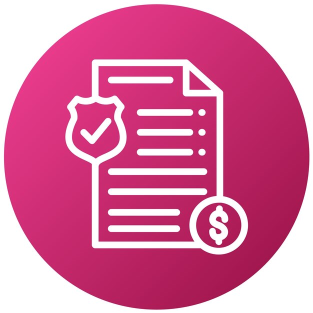 Estilo del icono de responsabilidad del diseño vectorial