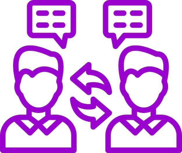 Estilo del icono de respuesta de diseño vectorial