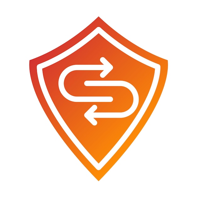 Estilo del icono de respuesta de violación de diseño vectorial