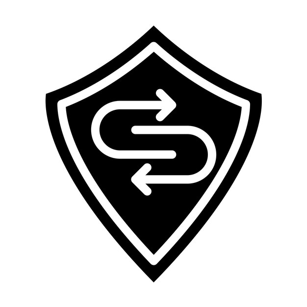 Estilo del icono de respuesta de violación de diseño vectorial