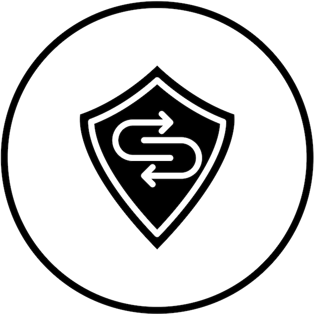 Estilo del icono de respuesta de violación de diseño vectorial