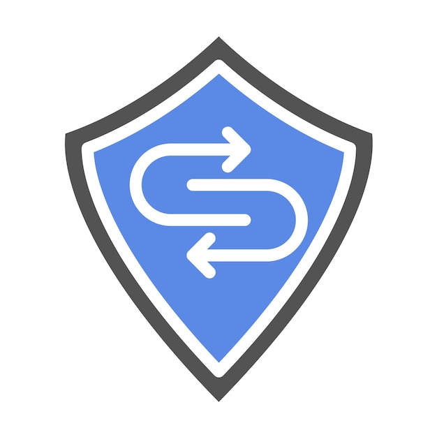 Estilo del icono de respuesta de violación de diseño vectorial