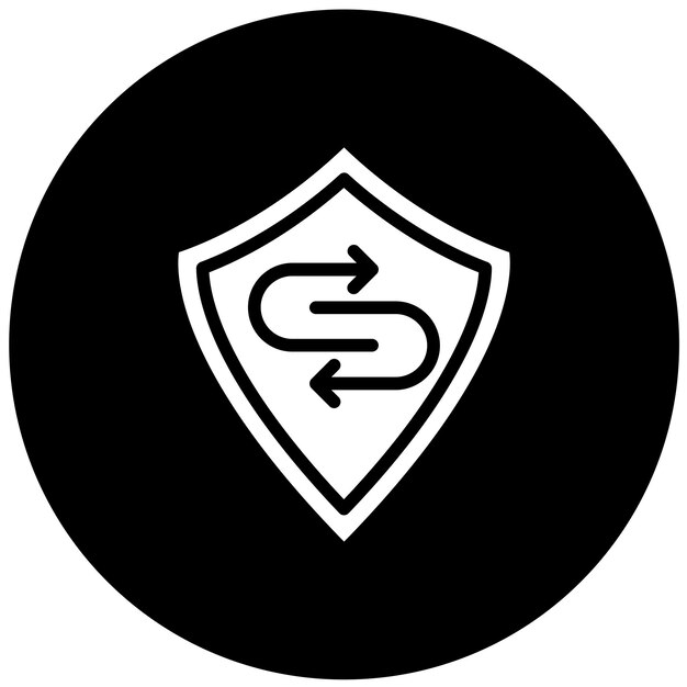 Estilo del icono de respuesta de violación de diseño vectorial
