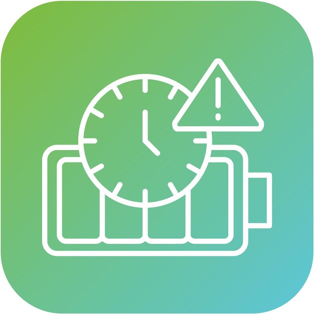 Estilo del icono de retraso del diseño vectorial