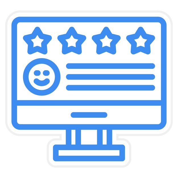 Estilo del icono de retroalimentación del diseño vectorial