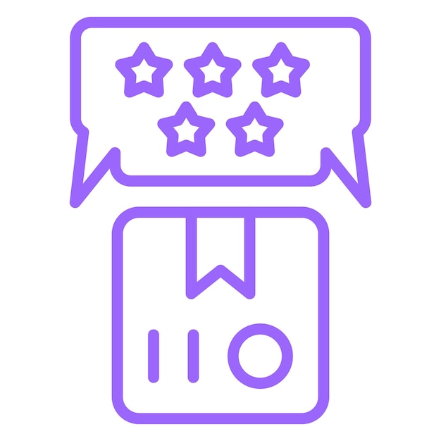 Estilo del icono de retroalimentación del diseño vectorial