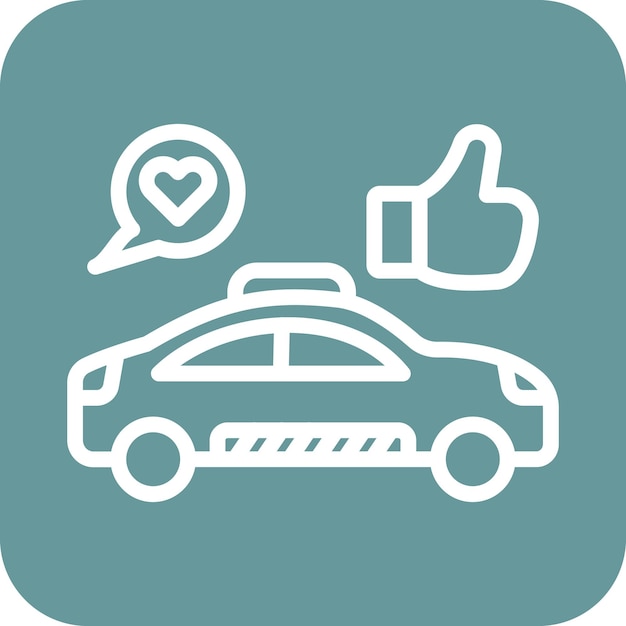 Estilo del icono de retroalimentación del diseño vectorial