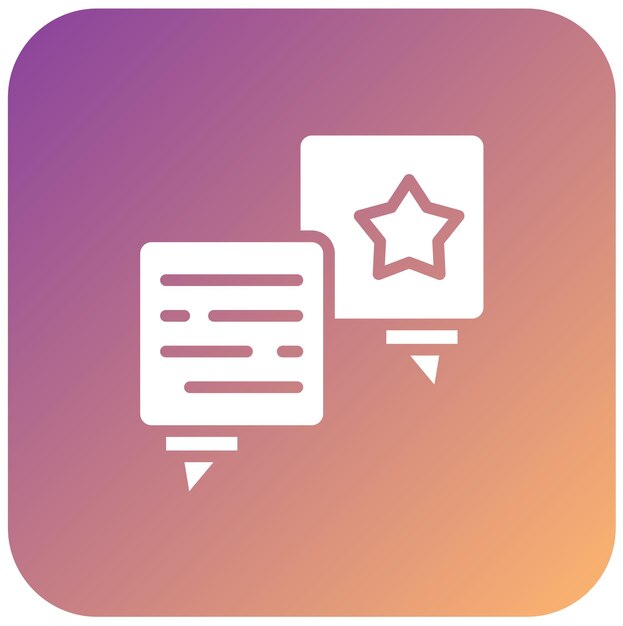 Estilo del icono de retroalimentación del diseño vectorial